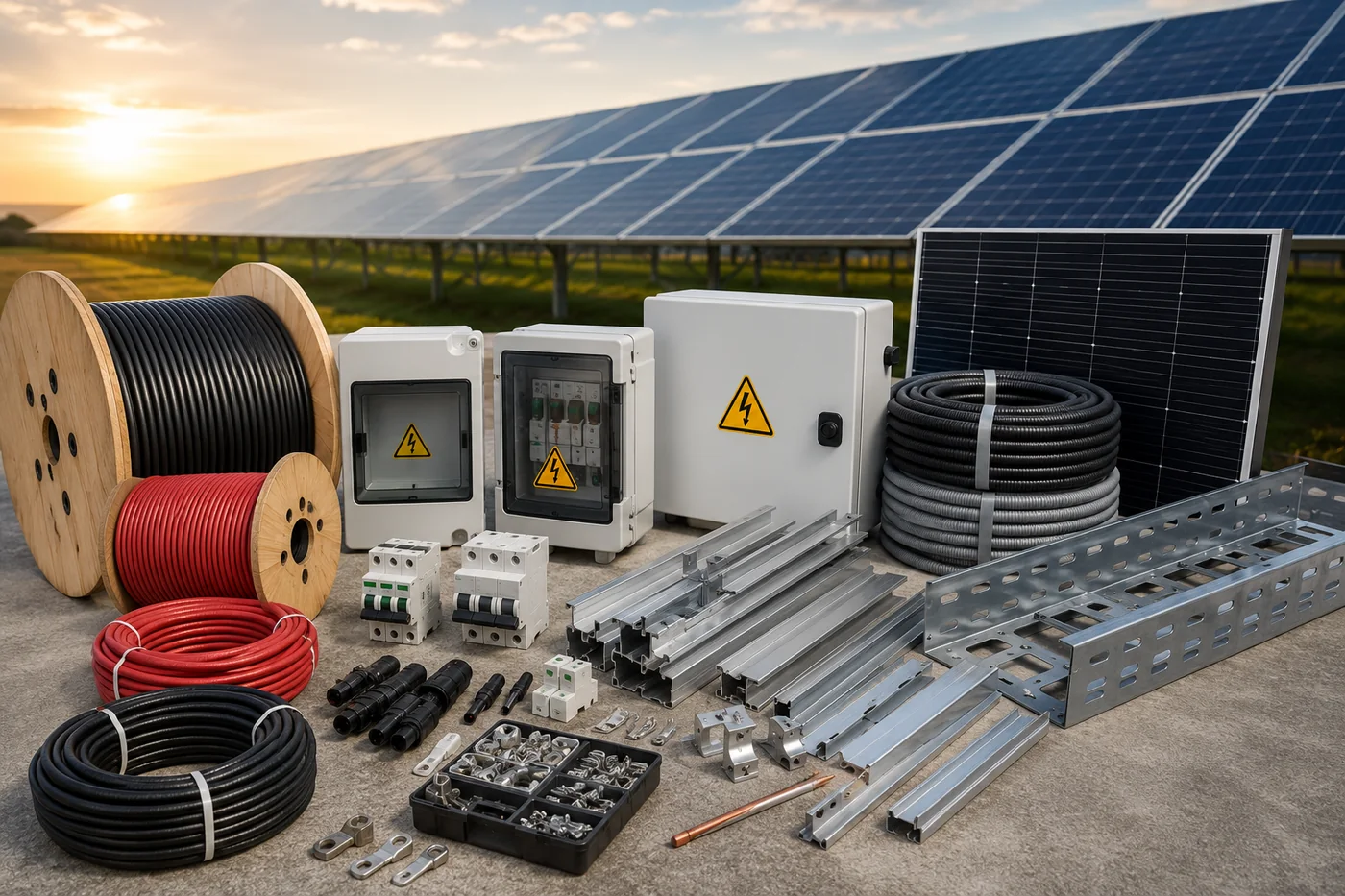 Solar balance-of-system components supplied by Hindustan System